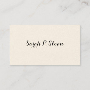 Eenvoudige Victoriaans oproepkaarten Contactkaartje