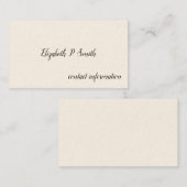 Eenvoudige Victoriaans oproepkaarten Contactkaartje (Voorkant / Achterkant)