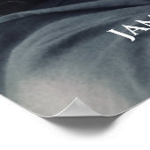 Eenvoudige viering van het leven met foto-aandenke poster (Hoek)