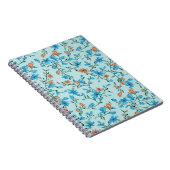 Eenvoudige Vintage: bloemenweefselpatroon Notitieboek (Rechterzijde)