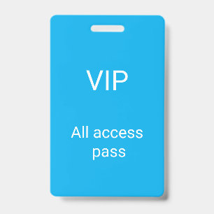 eenvoudige vip all access pas concert naam gelegen badge