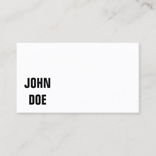 Eenvoudige visitekaartjes (Voorkant)