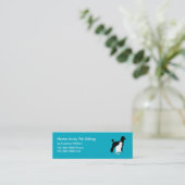 Eenvoudige Visitekaartjes Pet Sitter (Staand voorkant)