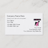 Eenvoudige Visitekaartjes Pet Sitter (Achterkant)