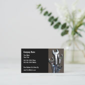 Eenvoudige Visitekaartjes van het thema Mechanisch (Staand voorkant)