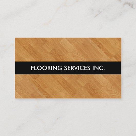Eenvoudige Visitekaartjes voor thuisvloerservices (Voorkant)