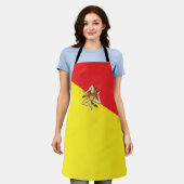 Eenvoudige vlag Sicilië Schort (Gedragen)