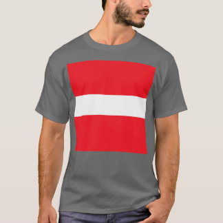 Eenvoudige vlag van Oostenrijk T-shirt