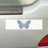 Eenvoudige vlinder bumpersticker (Op auto)