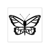Eenvoudige vlindervorm 	rubberstempel (Afrduk)