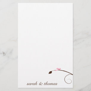 Eenvoudige vogel briefpapier