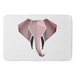 Eenvoudige vormen Geometrie Elephant Head Badmat