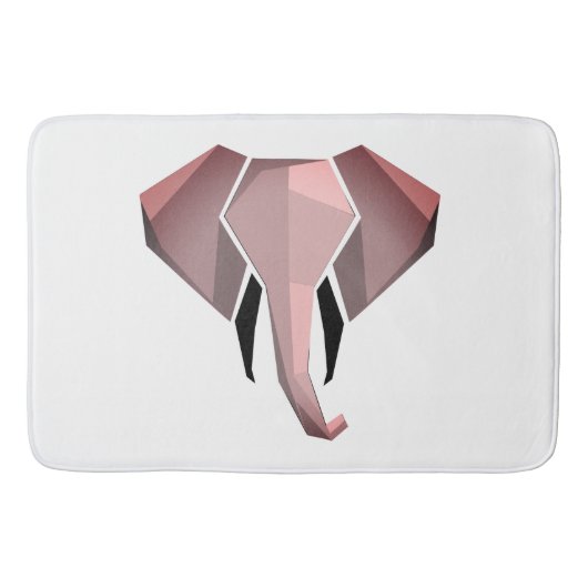 Eenvoudige vormen Geometrie Elephant Head Badmat (Voorkant)