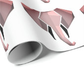 Eenvoudige vormen Geometrie Elephant Head Cadeaupapier (Rol Hoek)