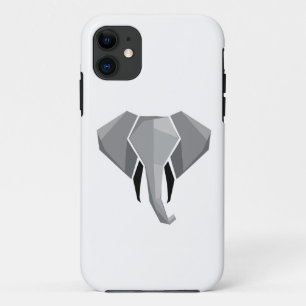 Eenvoudige vormen Geometrie Elephant Head iPhone 11 Hoesje