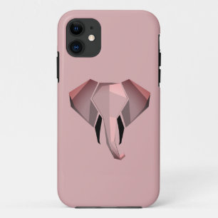 Eenvoudige vormen Geometrie Elephant Head iPhone 11 Hoesje