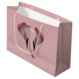 Eenvoudige vormen Geometrie Elephant Head Groot Cadeauzakje