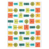 Eenvoudige vormen van atoomtijdperk, meerkleurig tafelkleed (Voorkant)