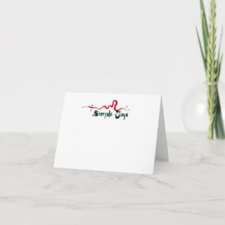 eenvoudige vreugden notecard Kerstmis Feestdagen Kaart