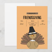 Eenvoudige Vriendsgiving Kaart (Voorkant / Achterkant)