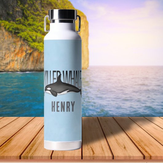 Eenvoudige walvis — Whimsical Fun Ocean Cool Kille Waterfles