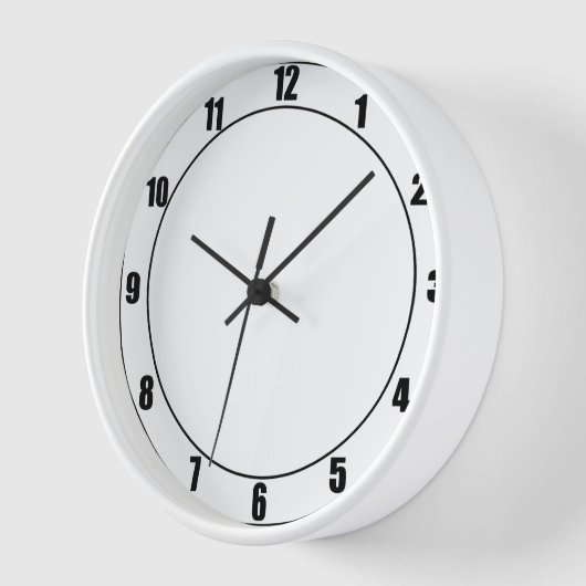 Eenvoudige wandklok 3 (Hoek)
