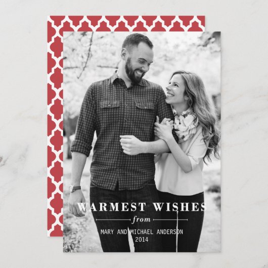 Eenvoudige warme wensen (Voorkant / Achterkant)