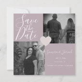 Eenvoudige warmteroze fotocollage (Voorkant)