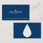 eenvoudige waterdruppel visitekaartje (Voorkant / Achterkant)