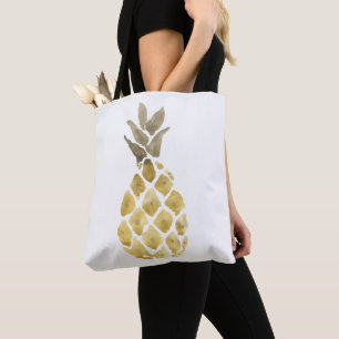 Eenvoudige Waterverf ananas Draagtas