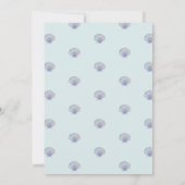 Eenvoudige Waterverf Beach Wedding Save the Date (Achterkant)