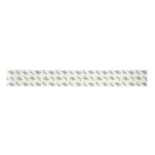 Eenvoudige Waterverf bladeren en gebladerte patroo Lint (Voorkant)