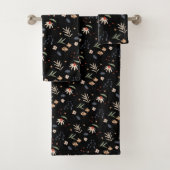Eenvoudige waterverf bloemen 1 bad handdoek (Insitu)