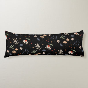 Eenvoudige waterverf bloemen 1 lichaamskussen