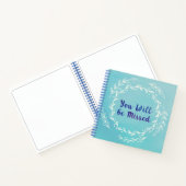 Eenvoudige Waterverf Blue Retirement Party Gastenb Notitieboek (Binnen)