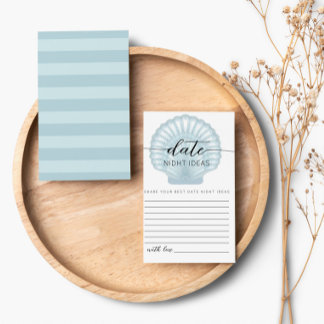 Eenvoudige Waterverf Blue Shell Date Nidhth Ideas