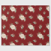 Eenvoudige Waterverf Botanische Aangepaste Groet R Cadeaupapier (Vlak)