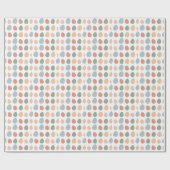 Eenvoudige Waterverf Easter Egg Spring Pattern Cadeaupapier (Vlak)