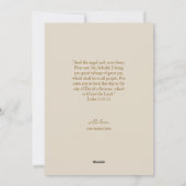 Eenvoudige Waterverf Geboorte Scène Feestdagenkaart (Achterkant)