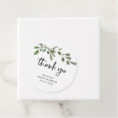 Eenvoudige Waterverf Groen | Bedankt Baby Shower Bedankjes Labels (In situ)