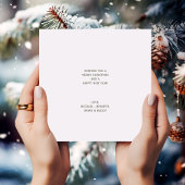 Eenvoudige Waterverf kerstboom Kaart