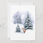 Eenvoudige Waterverf kerstfeestdag Aankondiging (Voorkant)
