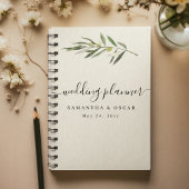 Eenvoudige Waterverf Olive Green Branch Planner