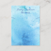 Eenvoudige Waterverf Sieraden Ketting Houder Displ Visitekaartje (Voorkant)