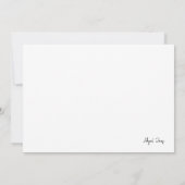 Eenvoudige waterverf Stem Bedankkaart (Achterkant)