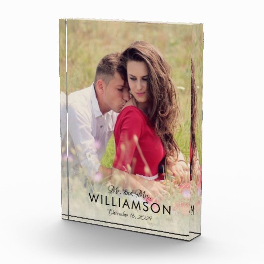 Eenvoudige weddenschapsduur Fotodatum Fotoblokken (Rechts)