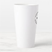 Eenvoudige weggeefactie Business Logo QR code Aang Latte Mok (Voorkant)