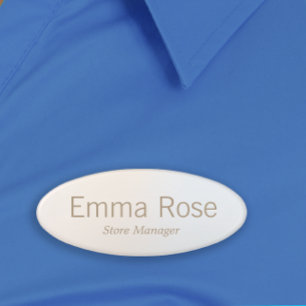 Eenvoudige Werknemer Personeel Magnetische Naam Ta Naambadge