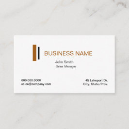 Eenvoudige White Professional-visitekaartjes Visitekaartje