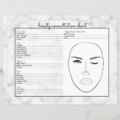 Eenvoudige whitepaper over schoonheid in zwart-wit (Voorkant / Achterkant)